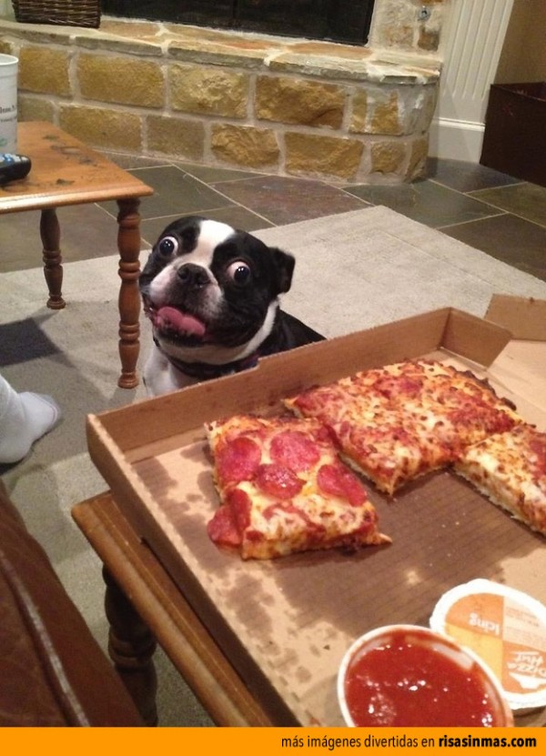 ¡Huelo a pizza!