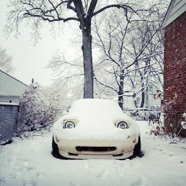A mi coche le gusta la nieve