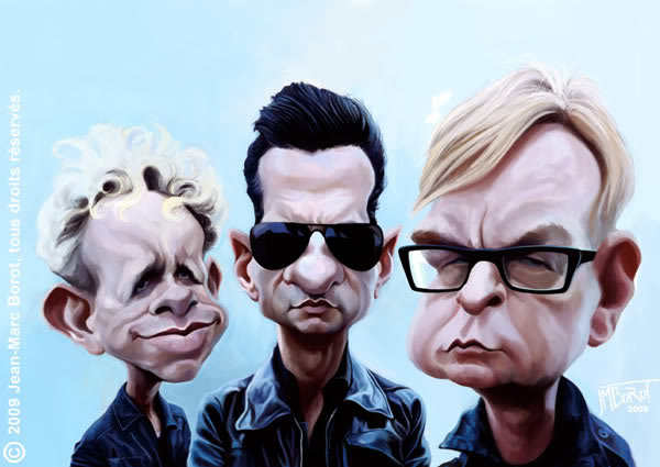 Caricatura de Depeche Mode