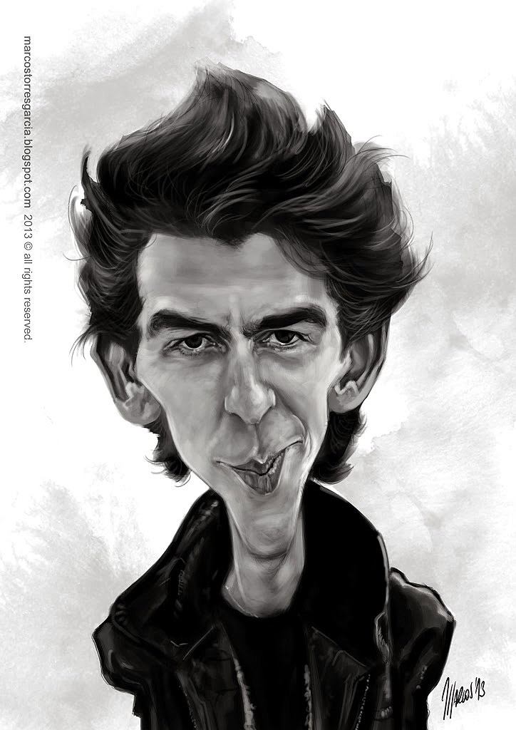 Caricatura de George Harrison