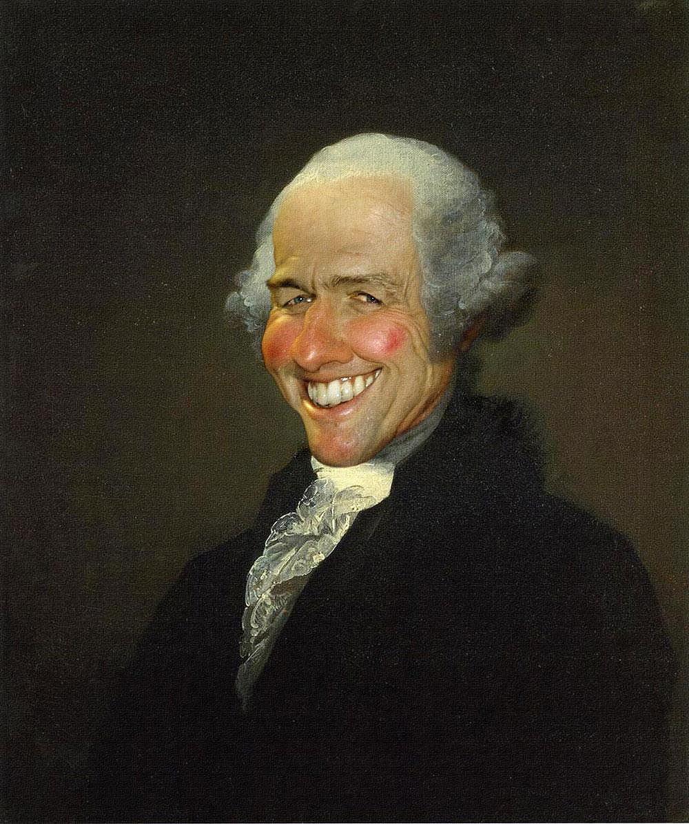 Caricatura de George Washington - Hugh Grant