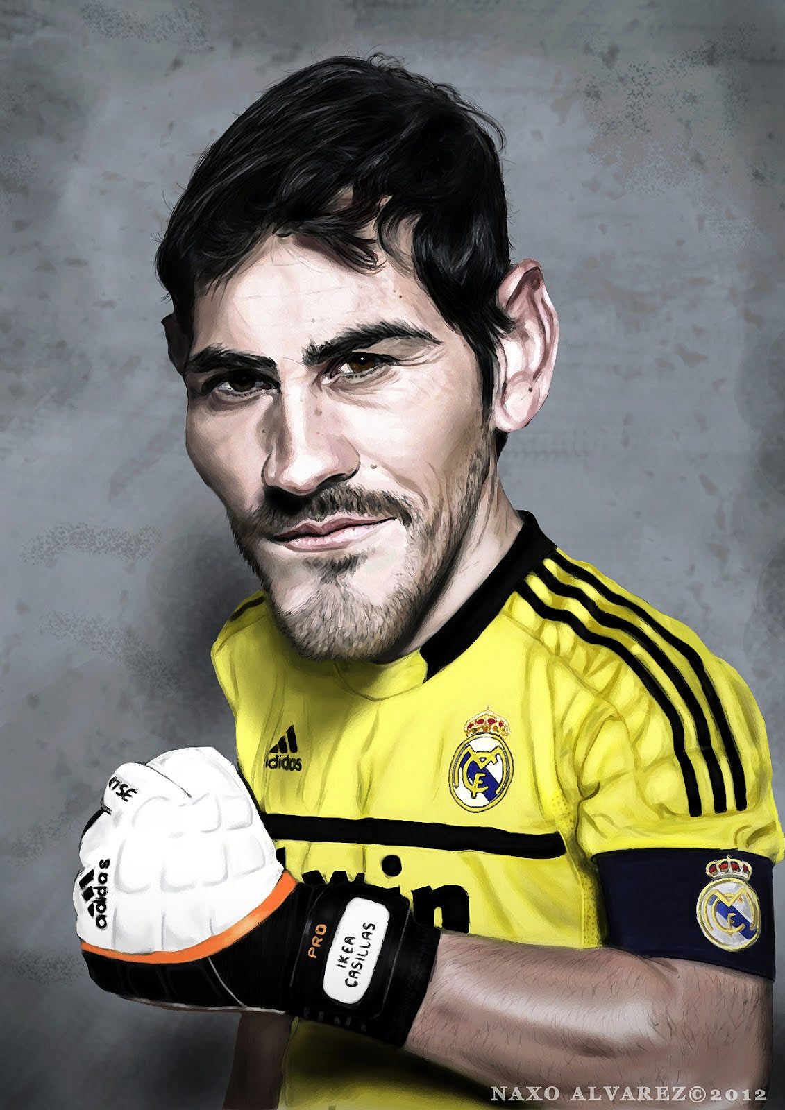 Caricatura de Iker Casillas