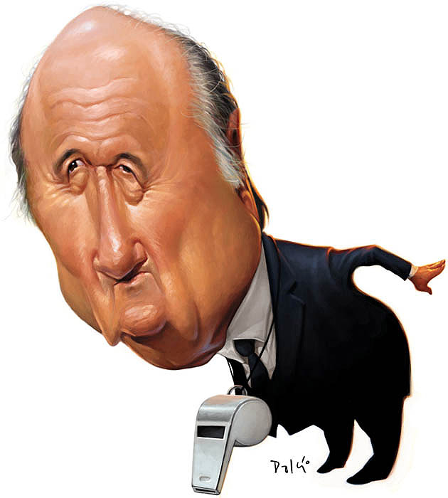 Caricatura de Joseph Blatter