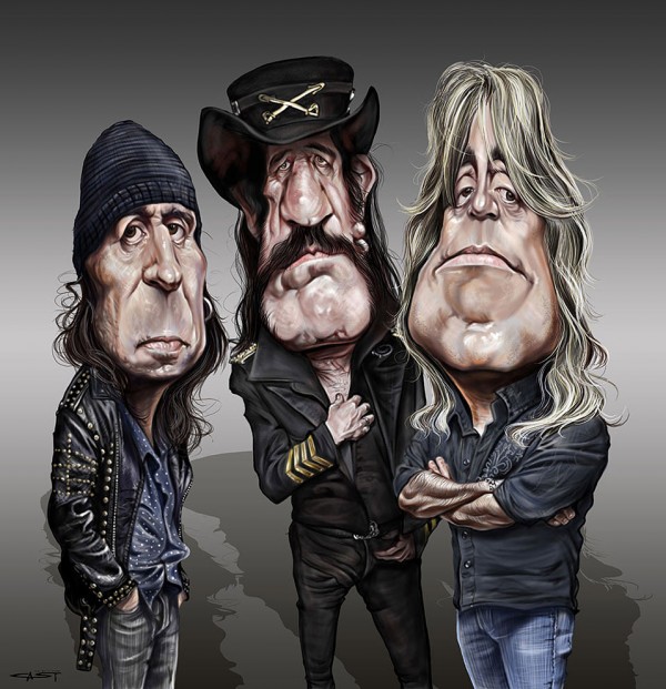 Caricatura de Motörhead