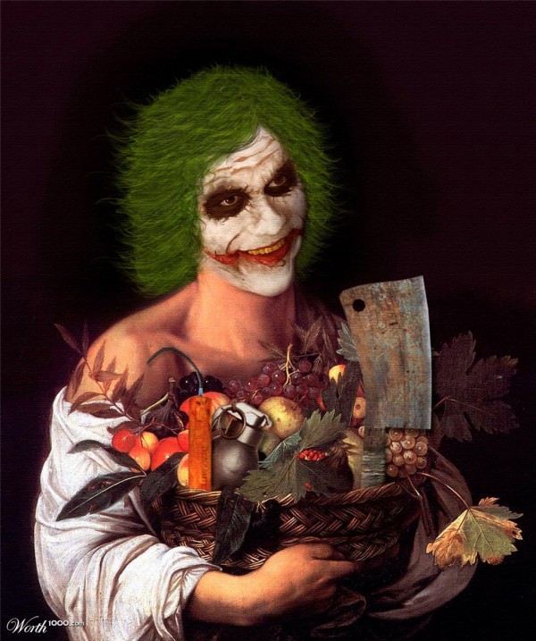 El Joker pintado por Caravaggio