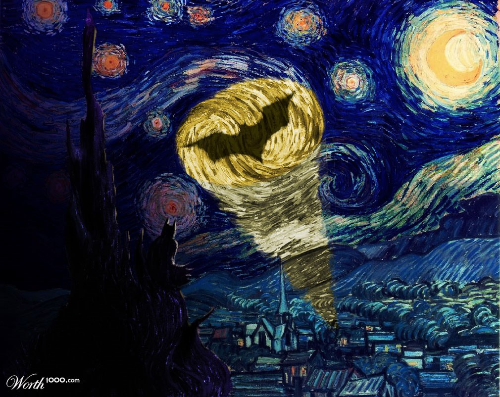 La Bati-señal pintada por Vincent van Gogh