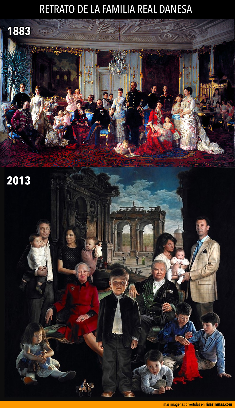 Retrato de la familia real danesa