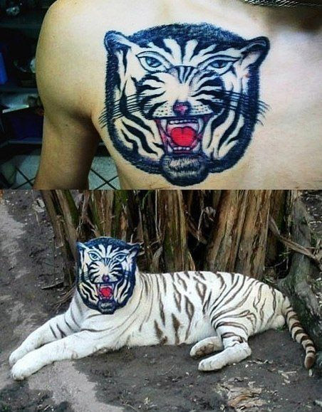 Si el tatuaje fuera real