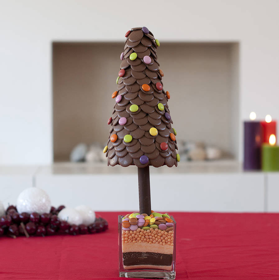 Árboles de Navidad originales: de chocolate