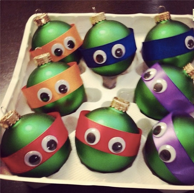 Bolas de navidad de las tortugas ninja