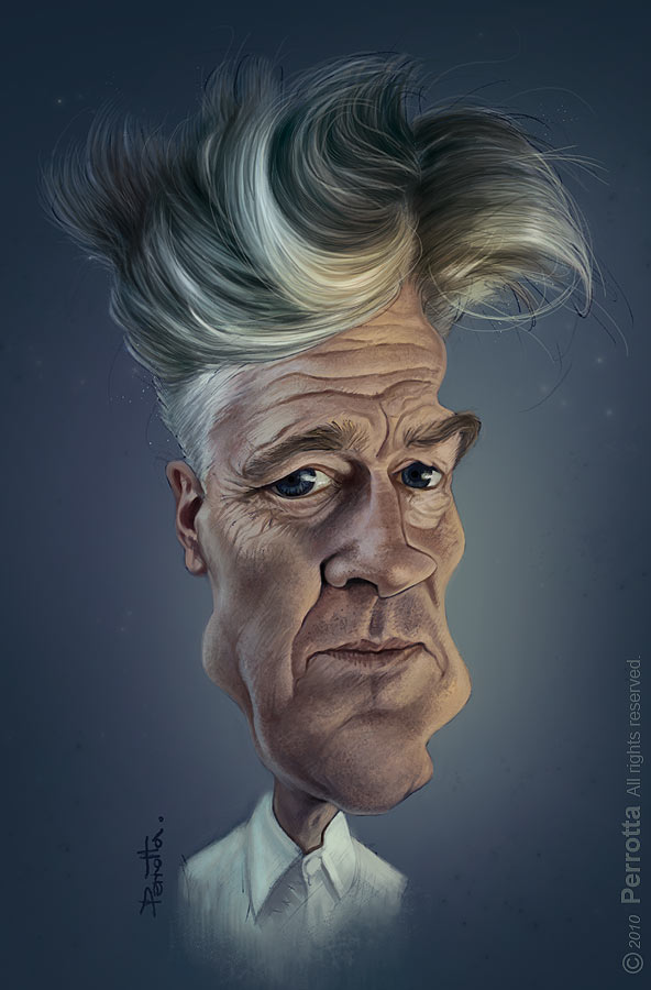 Caricatura de David Lynch
