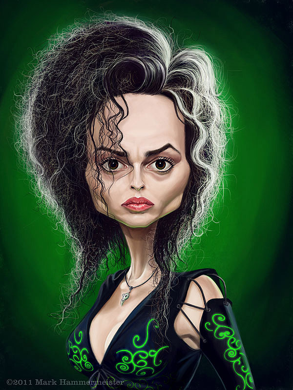 Caricatura de Helena Bonham Carter