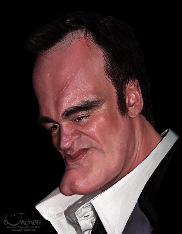 Caricatura de Quentin Tarantino
