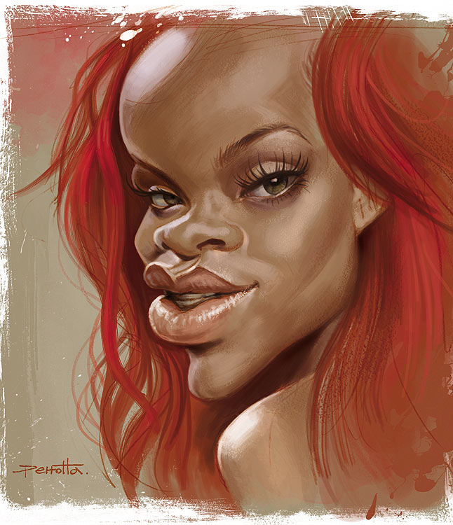 Caricatura de Rihanna