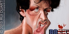 Caricatura de Rocky Balboa