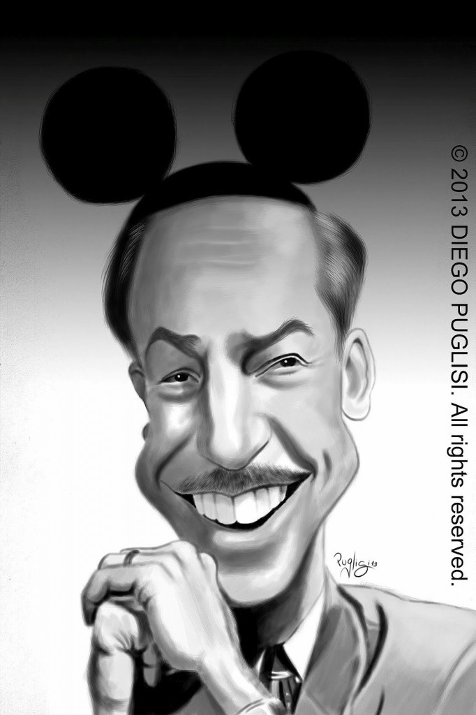 Caricatura de Walt Disney