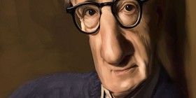 Caricatura de Woody Allen