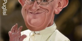 Caricatura del Papa Francisco
