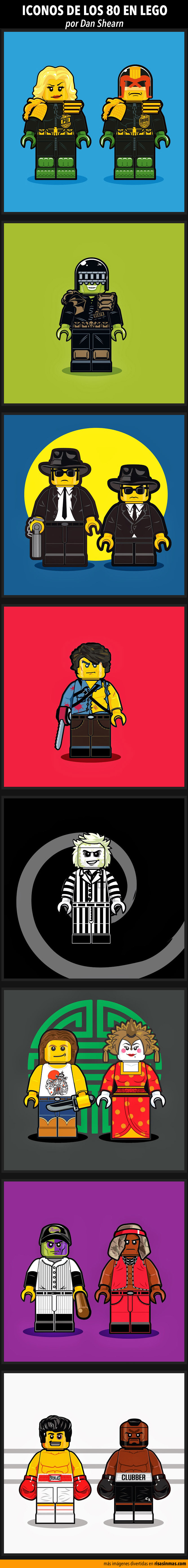 Iconos de los 80 en LEGO