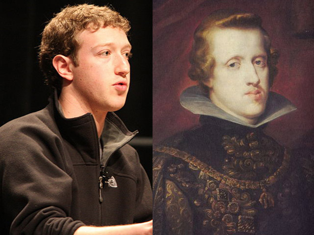 Parecidos razonables: Mark Zuckerberg y Felipe IV