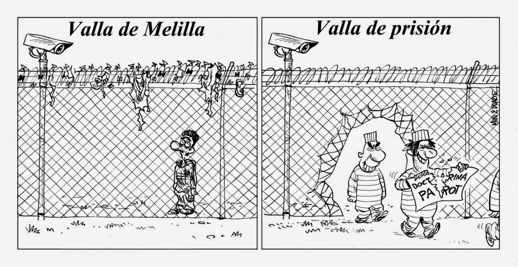 Valla de Melilla y Valla de prisión
