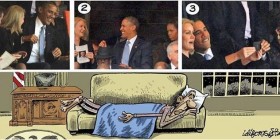 Barack, tú hoy duermes en el sofá