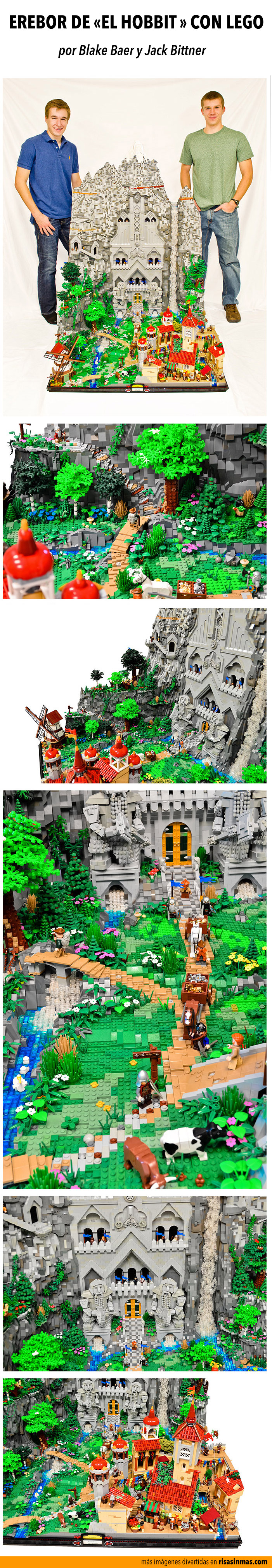 Erebor de "El Hobbit" recreada con LEGO