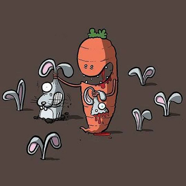 Universo paralelo: zanahorias y conejos