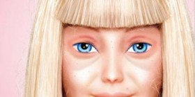 Barbie real, sin maquillaje