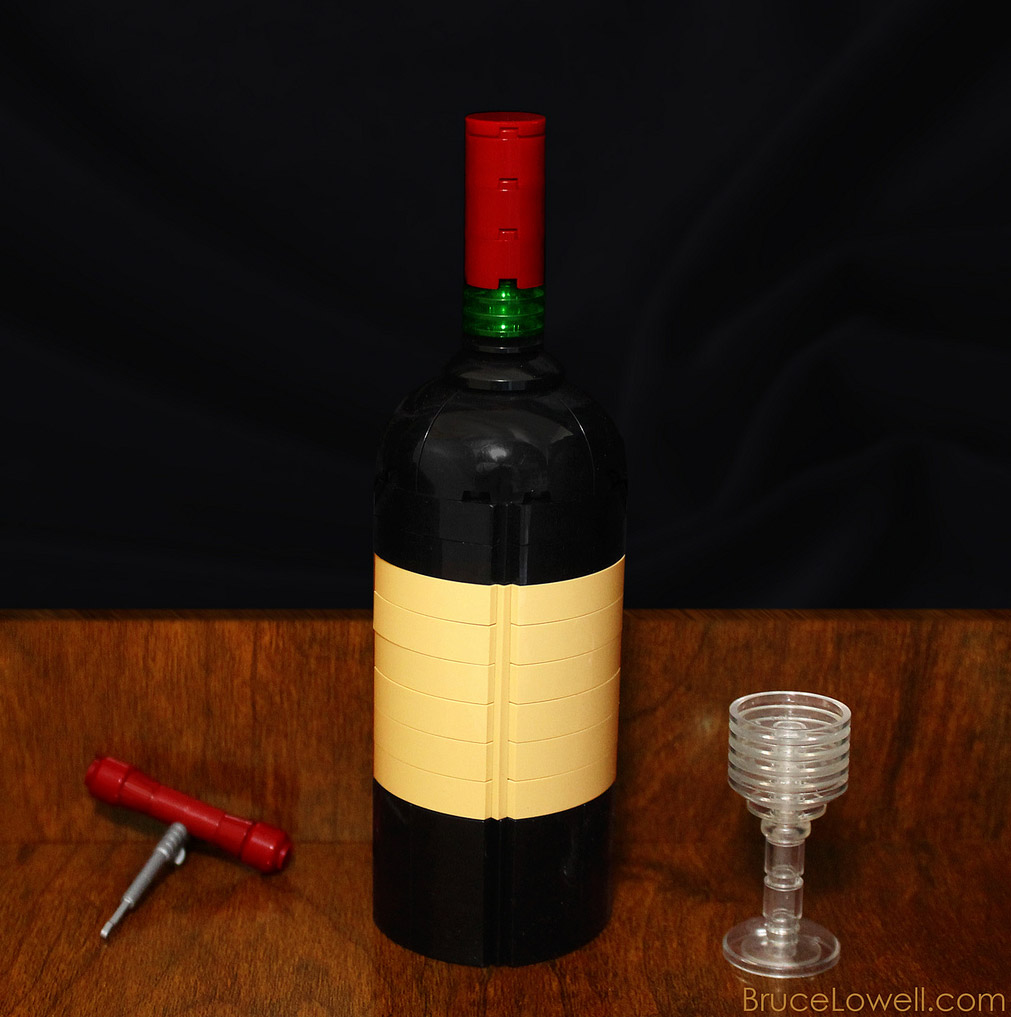 Botella de vino de LEGO