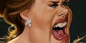 Caricatura de Adele
