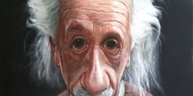 Caricatura de Albert Einstein