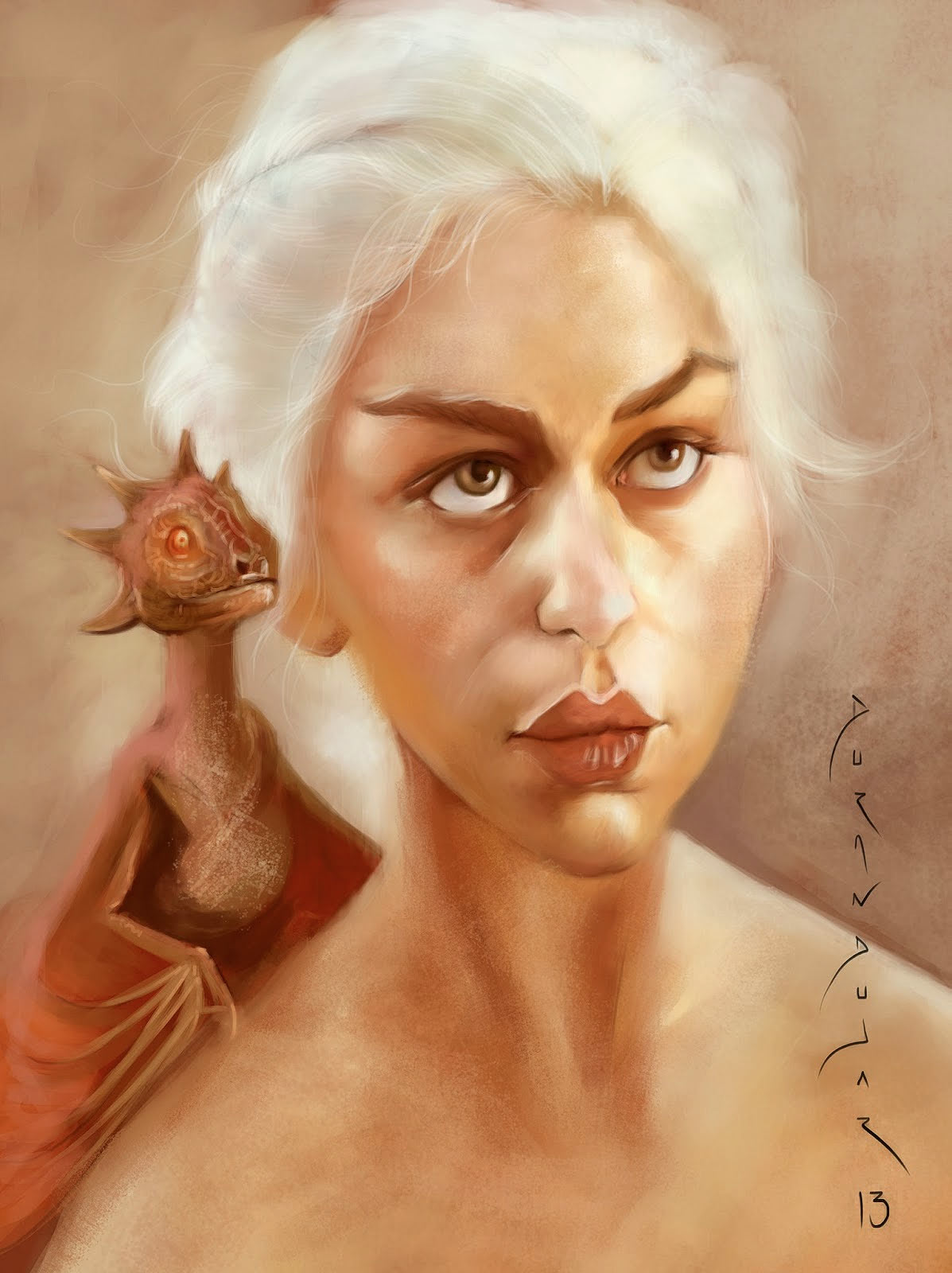 Caricatura de Daenerys Targaryen, Khaleesi
