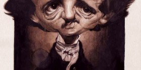 Caricatura de Edgar Allan Poe