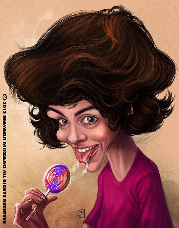 Caricatura de Harry Styles