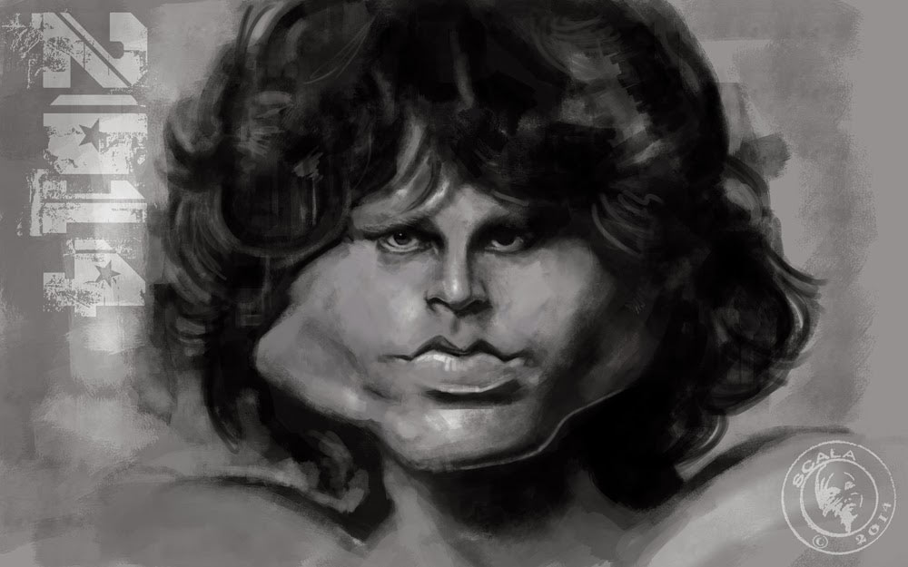 Caricatura de Jim Morrison de The Doors