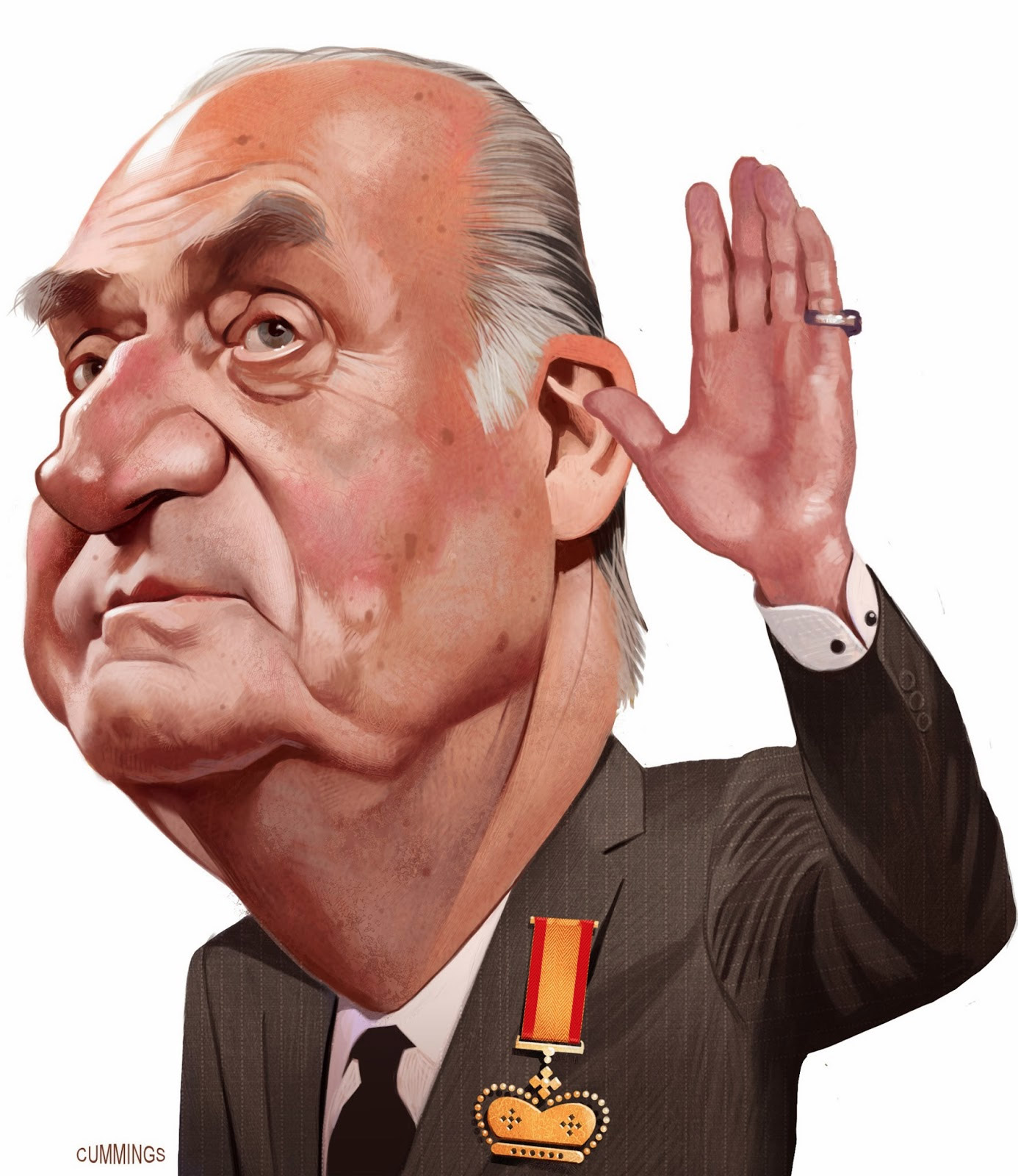Caricatura de Juan Carlos I