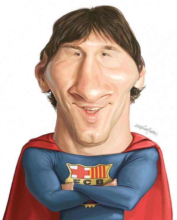 Caricatura de Messi