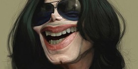 Caricatura de Michael Jackson