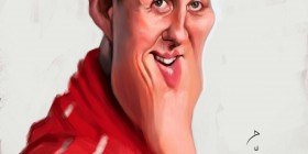 Caricatura de Michael Schumacher