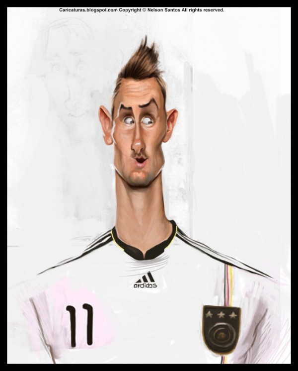Caricatura de Miroslav Klose