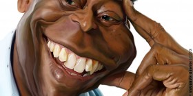 Caricatura de Pelé