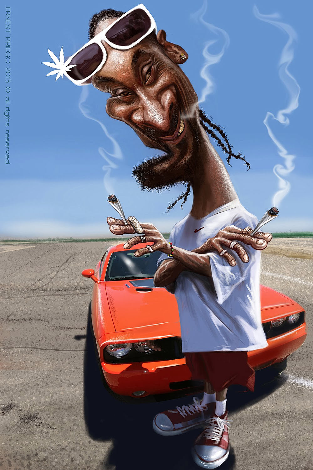 Caricatura de Snoop Dogg