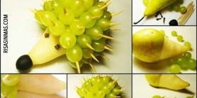 Comidas divertidas: Erizo de fruta