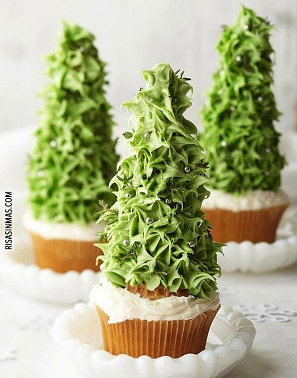 Cupcakes originales: Árbol de navidad
