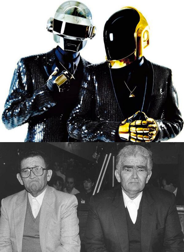 Daft Punk sin casco