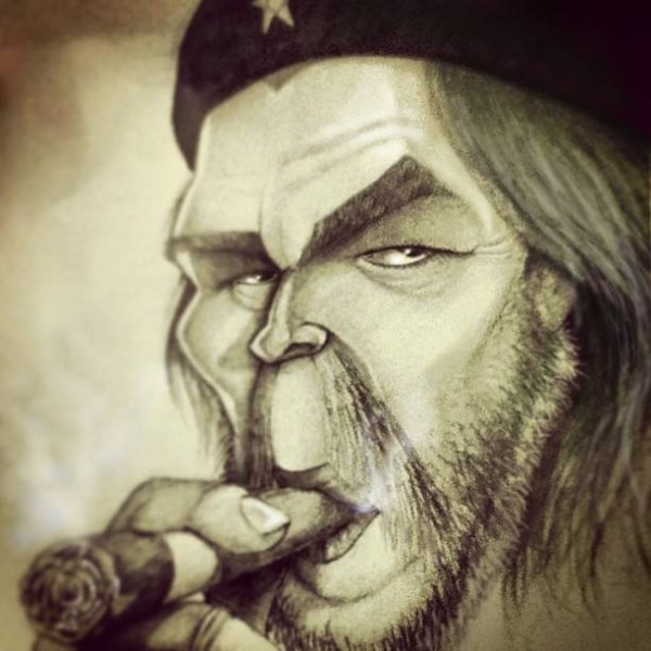 Caricatura de Ernesto Che Guevara