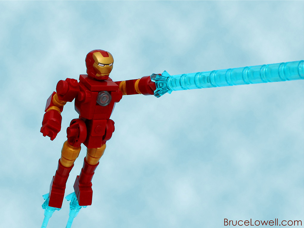 Iron Man hecho con LEGO