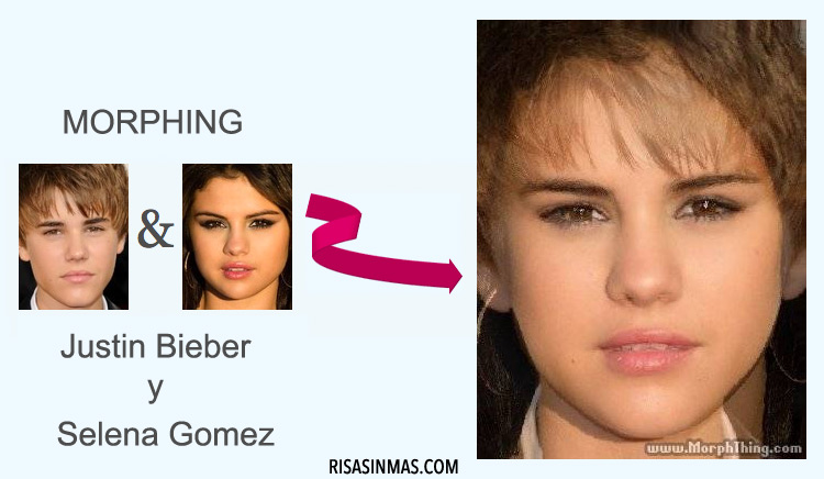 Morphing: Justin Bieber y Selena Gomez