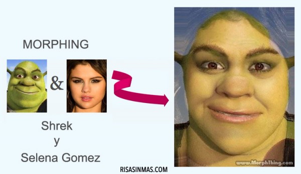 Morphing: Shrek y Selena Gomez
